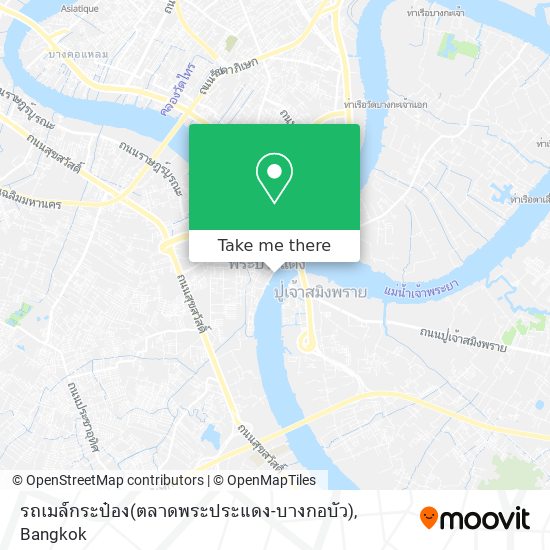 รถเมล์กระป๋อง(ตลาดพระประแดง-บางกอบัว) map