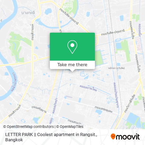 LETTER PARK || Coolest apartment in Rangsit. map