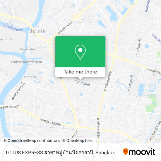 LOTUS EXPRESS สาขาหมู่บ้านนิชดาธานี map