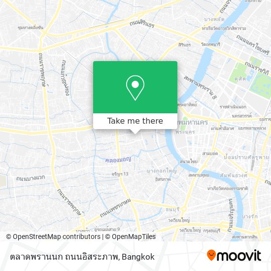 ตลาดพรานนก ถนนอิสระภาพ map