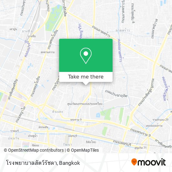 โรงพยาบาลสัตว์รัชดา map