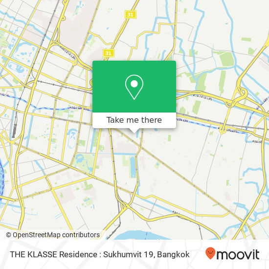 THE KLASSE Residence : Sukhumvit 19 map