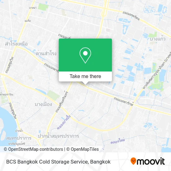 BCS Bangkok Cold Storage Service map