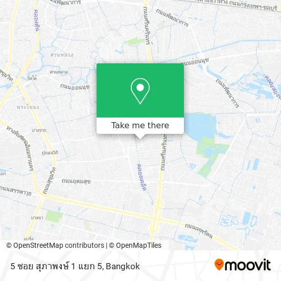 5 ซอย สุภาพงษ์ 1 แยก 5 map