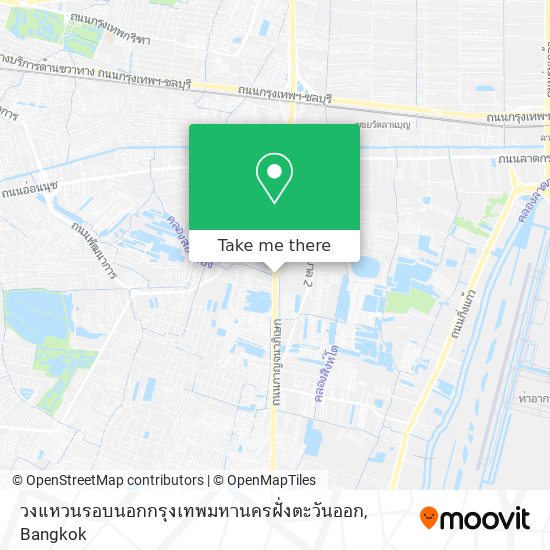 วงแหวนรอบนอกกรุงเทพมหานครฝั่งตะวันออก map