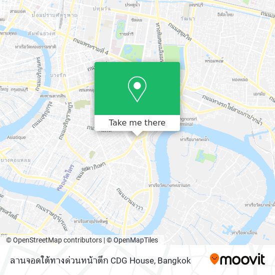 ลานจอดใต้ทางด่วนหน้าตึก CDG House map