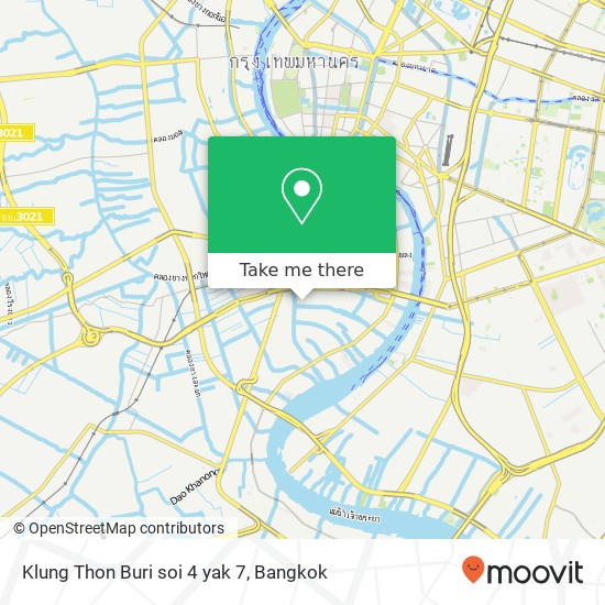 Klung Thon Buri soi 4 yak 7 map