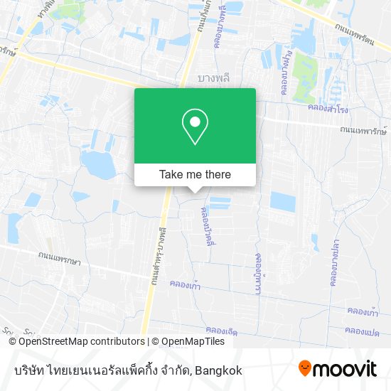 บริษัท ไทยเยนเนอรัลแพ็คกิ้ง จำกัด map