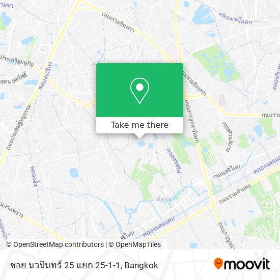 ซอย นวมินทร์ 25 แยก 25-1-1 map