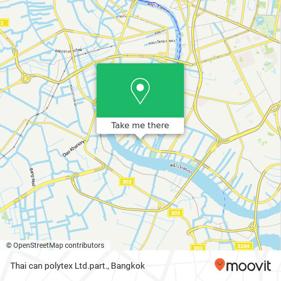 Thai can polytex Ltd.part. map