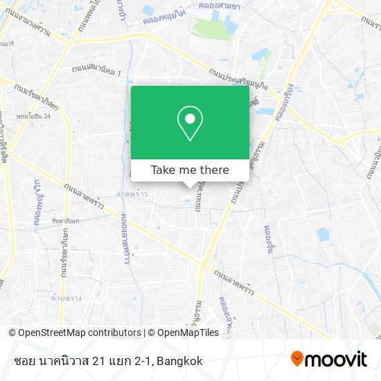 ซอย นาคนิวาส 21 แยก 2-1 map