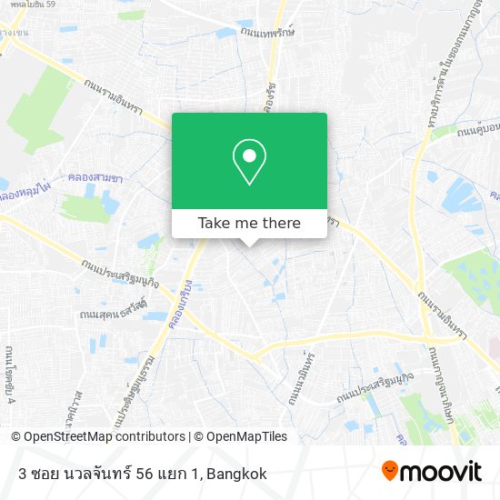 3 ซอย นวลจันทร์ 56 แยก 1 map