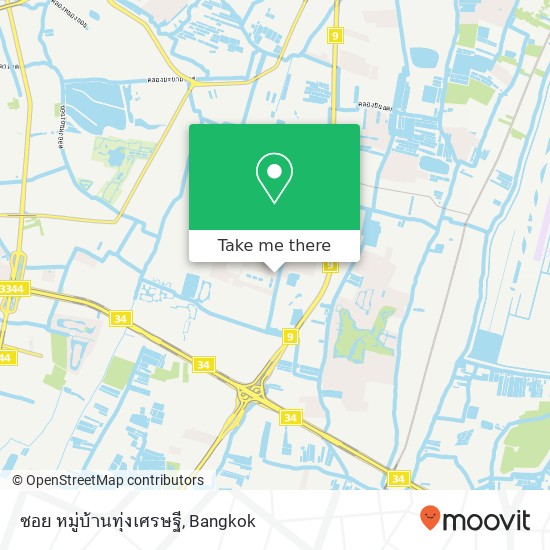 ซอย หมู่บ้านทุ่งเศรษฐี map