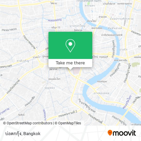 บ่อตกกุ้ง map