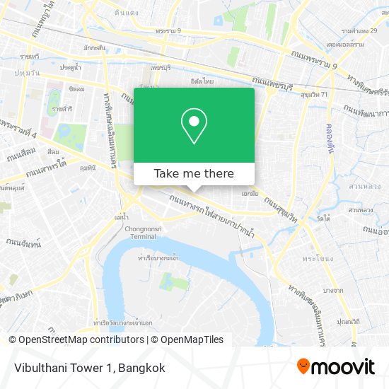 Vibulthani Tower 1 map