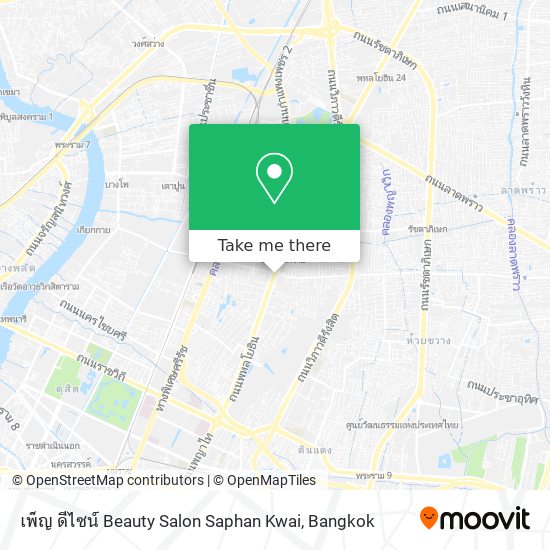 เพ็ญ ดีไซน์ Beauty Salon Saphan Kwai map