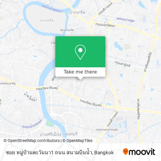 ซอย หมู่บ้านตะวันนา1 ถนน สนามบินน้ำ map