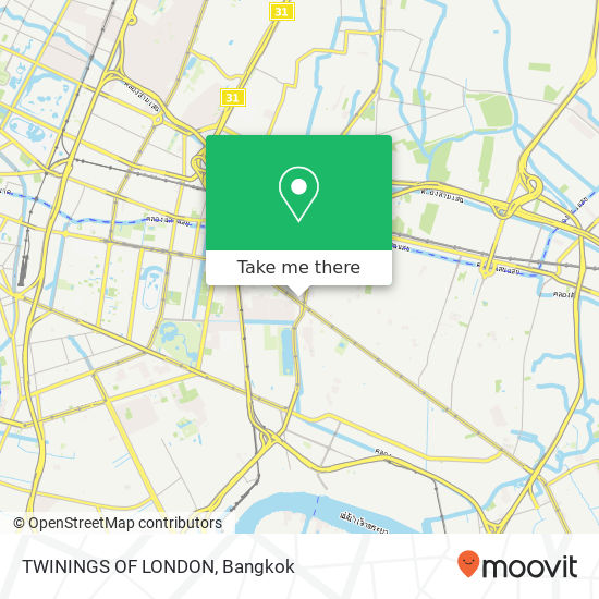 TWININGS OF LONDON map