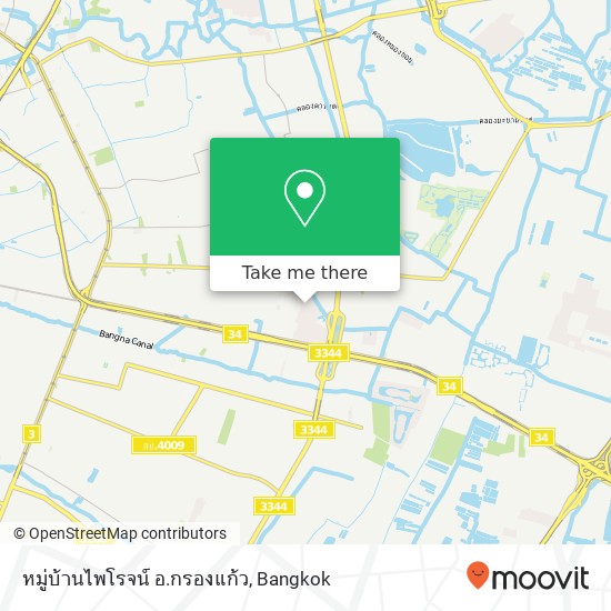 หมู่บ้านไพโรจน์ อ.กรองแก้ว map