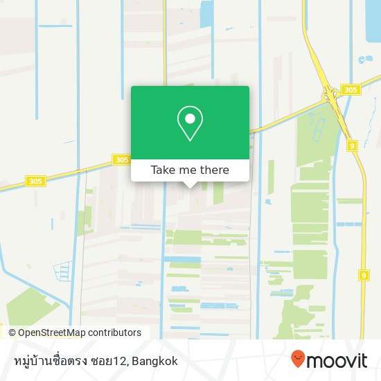 หมู่บ้านซื่อตรง ซอย12 map