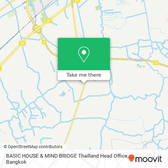 BASIC HOUSE & MIND BRIDGE Thailland Head Office map