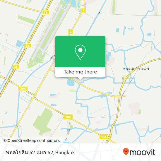 พหลโยธิน 52 เเยก 52 map