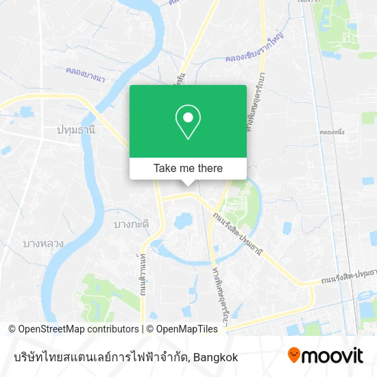 บริษัทไทยสแตนเลย์การไฟฟ้าจำกัด map