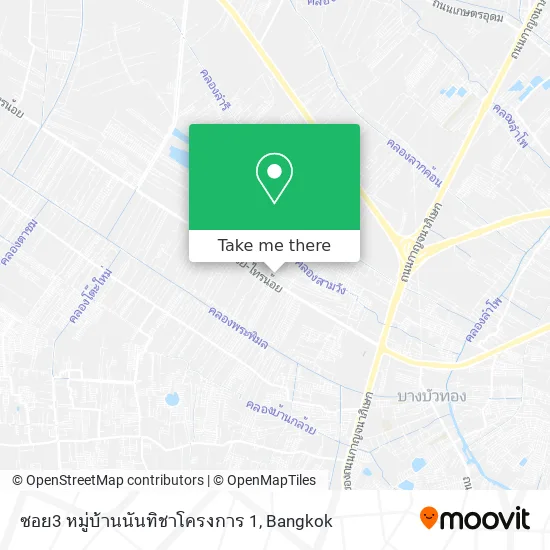 ซอย3 หมู่บ้านนันทิชาโครงการ 1 map