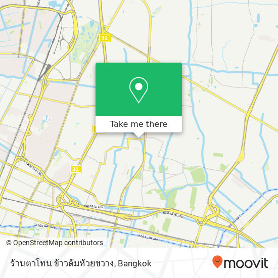 ร้านตาโทน ข้าวต้มห้วยขวาง map