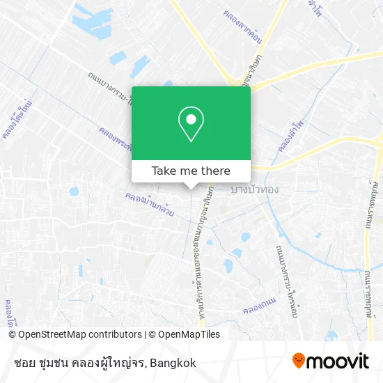 ซอย ชุมชน คลองผู้ใหญ่จร map