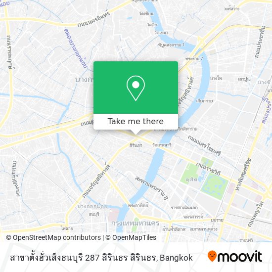 สาขาตั้งฮั่วเส็งธนบุรี 287 สิรินธร สิรินธร map