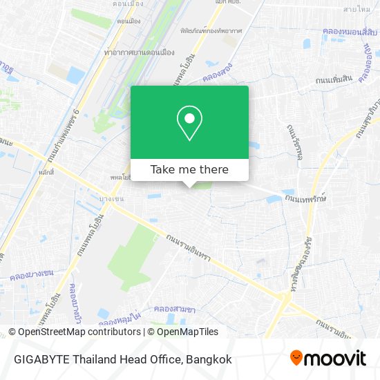 GIGABYTE Thailand Head Office map