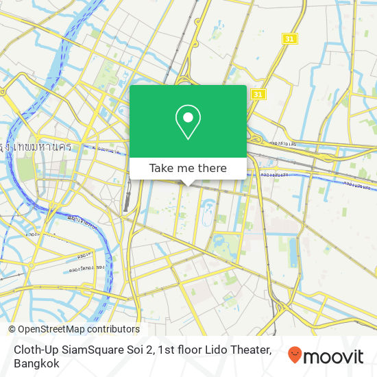 Cloth-Up SiamSquare Soi 2, 1st floor Lido Theater map