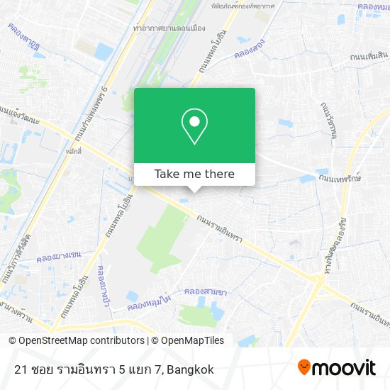 21 ซอย รามอินทรา 5 แยก 7 map