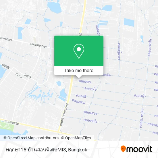 พฤกษา15 บ้านสอนพิเศษMIS map
