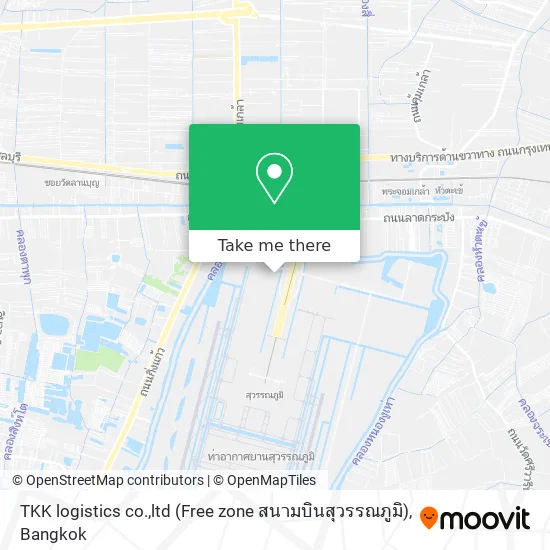 TKK logistics co.,ltd (Free zone สนามบินสุวรรณภูมิ) map