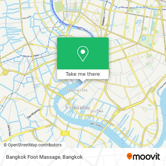 Bangkok Foot Massage map