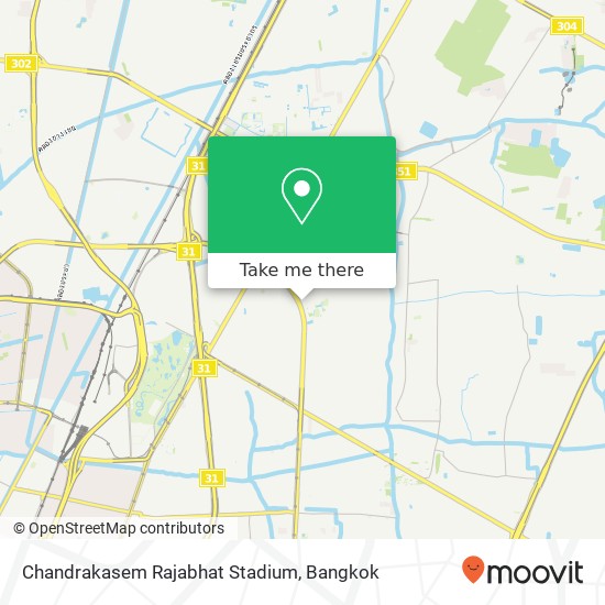 Chandrakasem Rajabhat Stadium map