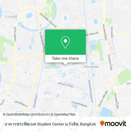 อาคารพระพิฆเนศ Student Center ม.รังสิต map