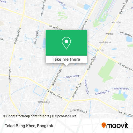 Talad Bang Khen map