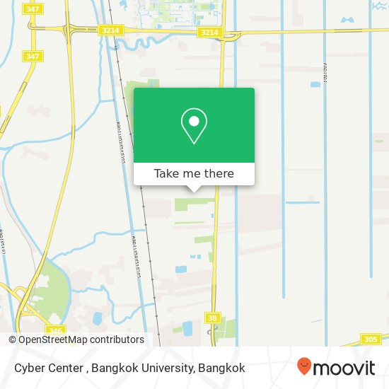 Cyber Center , Bangkok University map