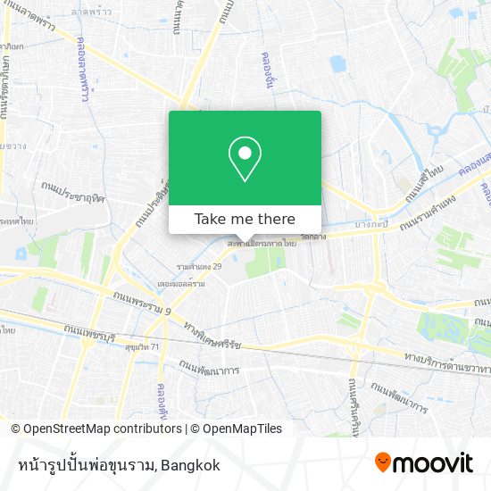 หน้ารูปปั้นพ่อขุนราม map