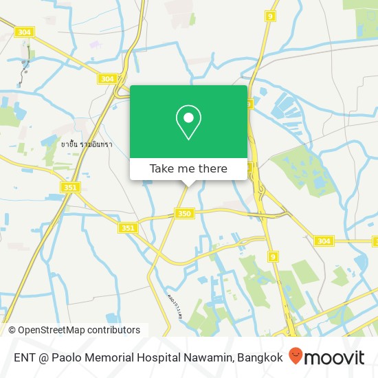 ENT @ Paolo Memorial Hospital Nawamin map