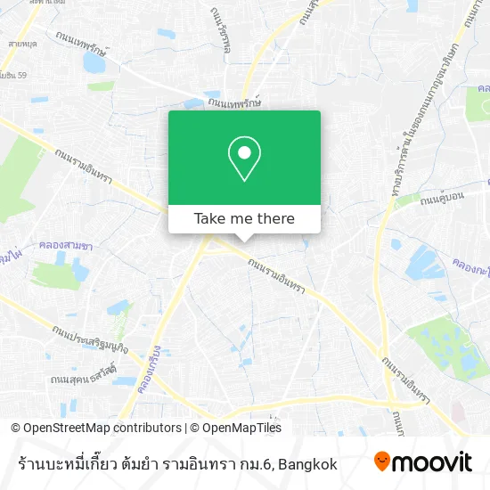 ร้านบะหมี่เกี๊ยว ต้มยำ รามอินทรา กม.6 map