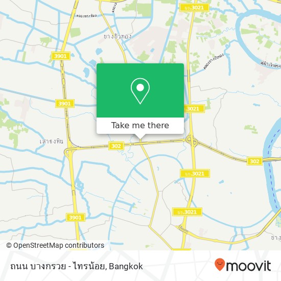 ถนน บางกรวย - ไทรน้อย map