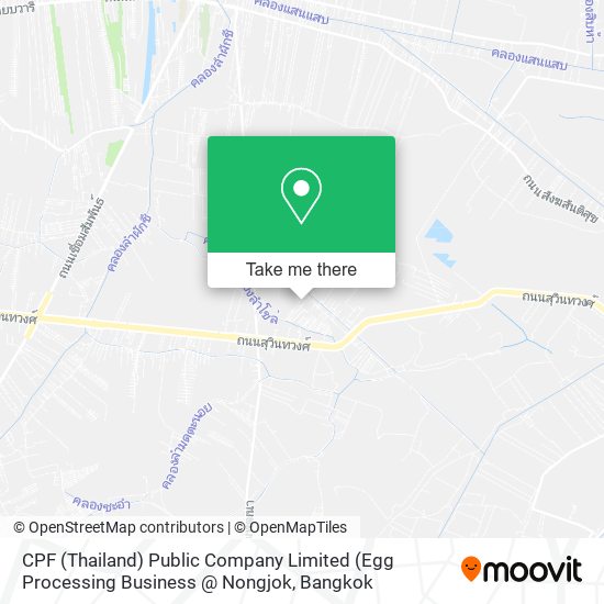 CPF (Thailand) Public Company Limited (Egg Processing Business @ Nongjok map