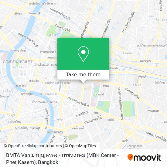 BMTA Van มาบุญครอง - เพชรเกษม (MBK Center - Phet Kasem) map