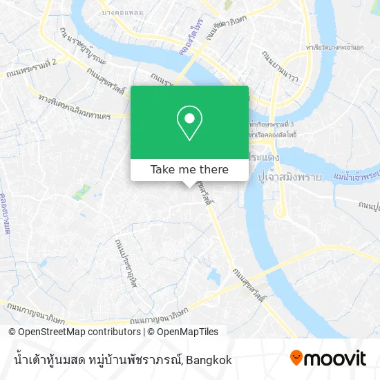 น้ำเต้าหู้นมสด หมู่บ้านพัชราภรณ์ map