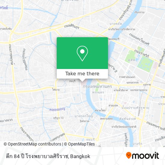 ตึก 84 ปี โรงพยาบาลศิริราช map