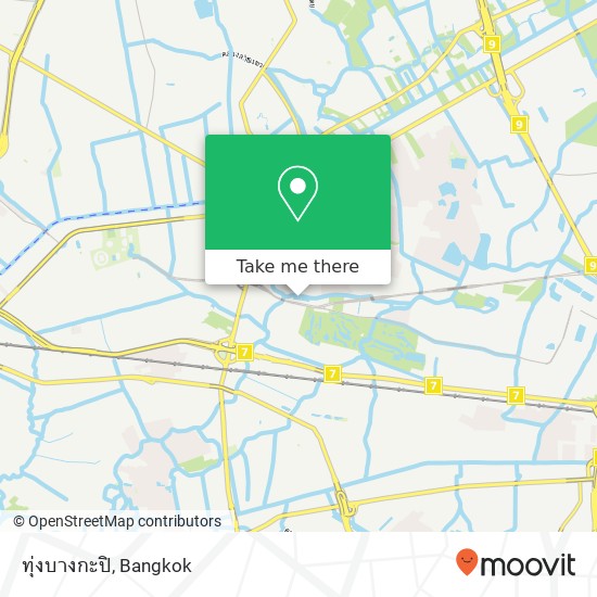 ทุ่งบางกะปิ map